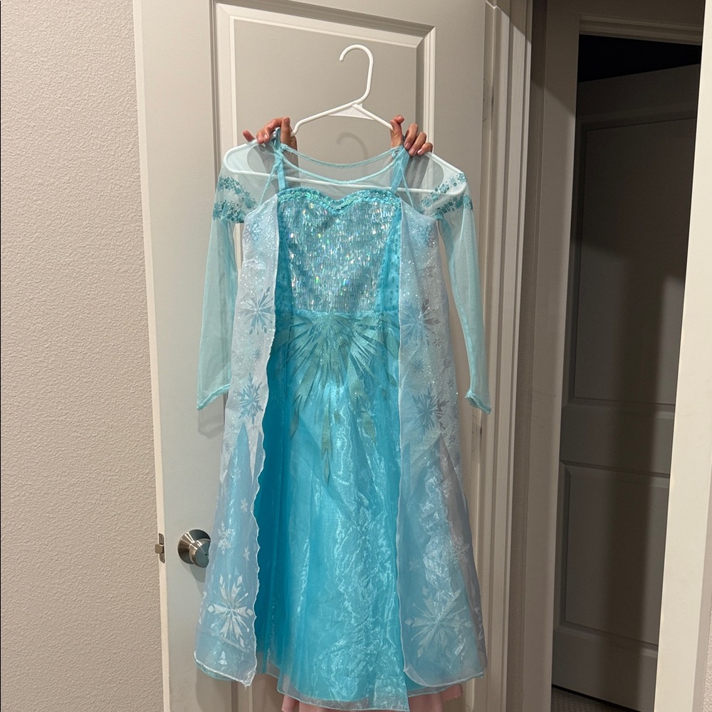 Disney Light Blue Elsa-Inspired Sparkle Dress Costume